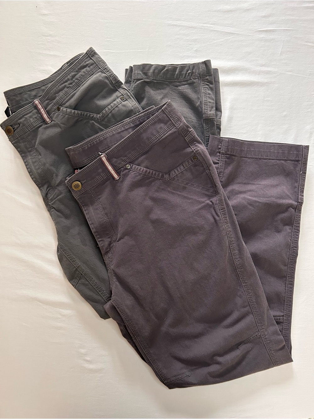 Sherpa Adventure Gear Mens Pants Bundle 2 Pair Hiking UPF 50 Gray